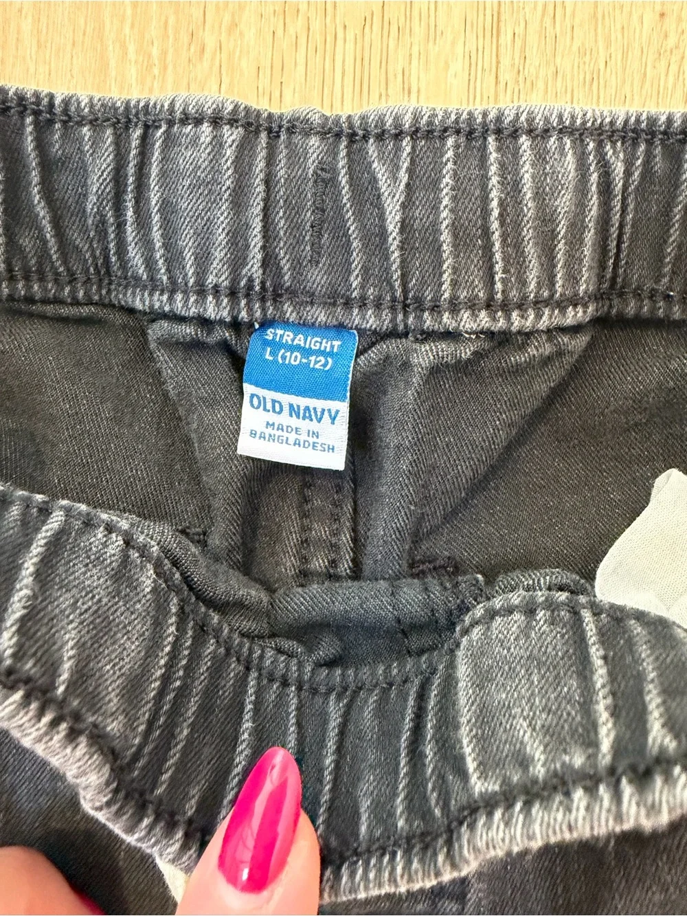 Old Navy Kids Charcoal Black Drawstring Joggers